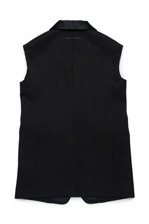 black viscose gilet MAISON MARGIELA KIDS | M60611MM03DM6900